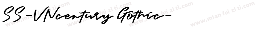 SS-VNcentury Gothic字体转换